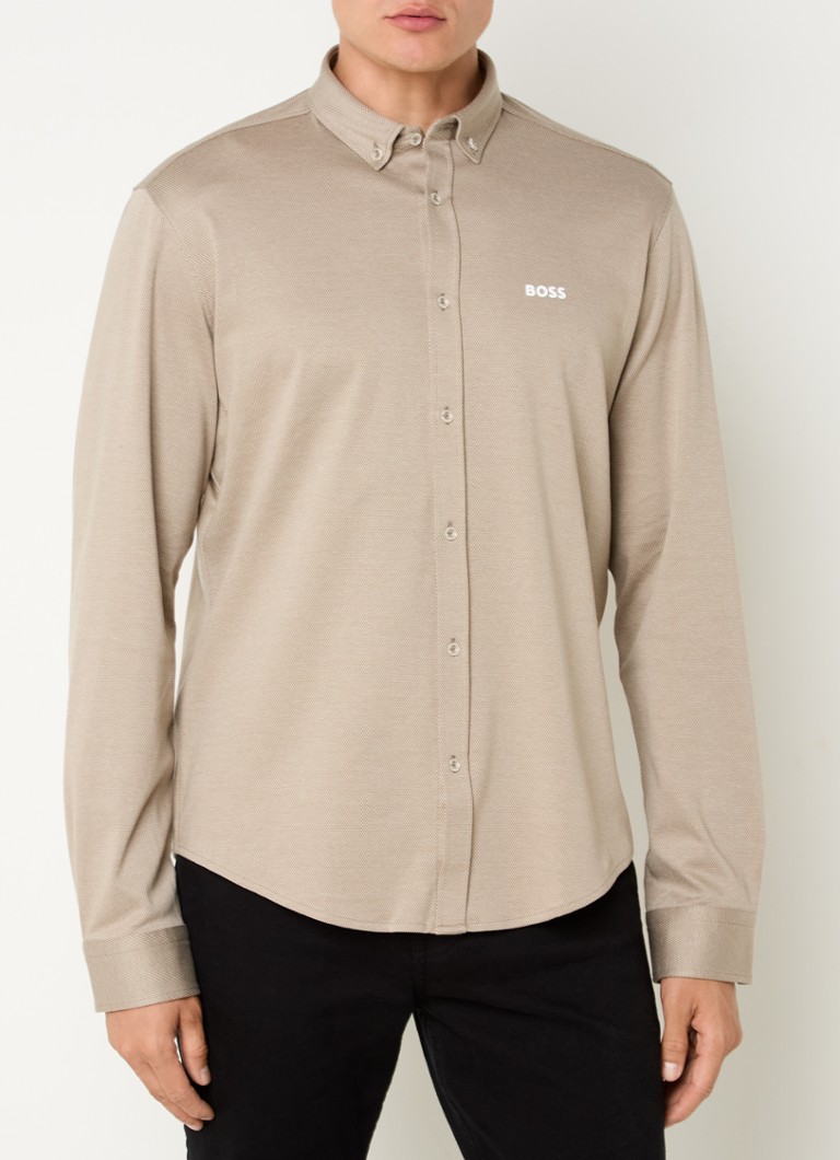 Camisa HUGO BOSS B_Motion_L de corte regular com logotipo