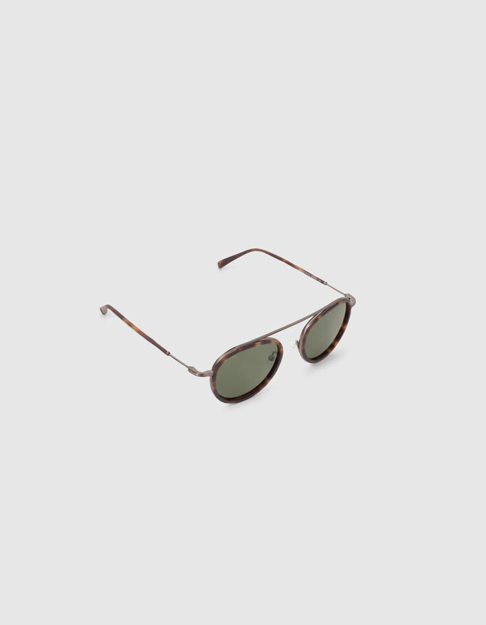Lunettes solaires écailles style pantos Homme