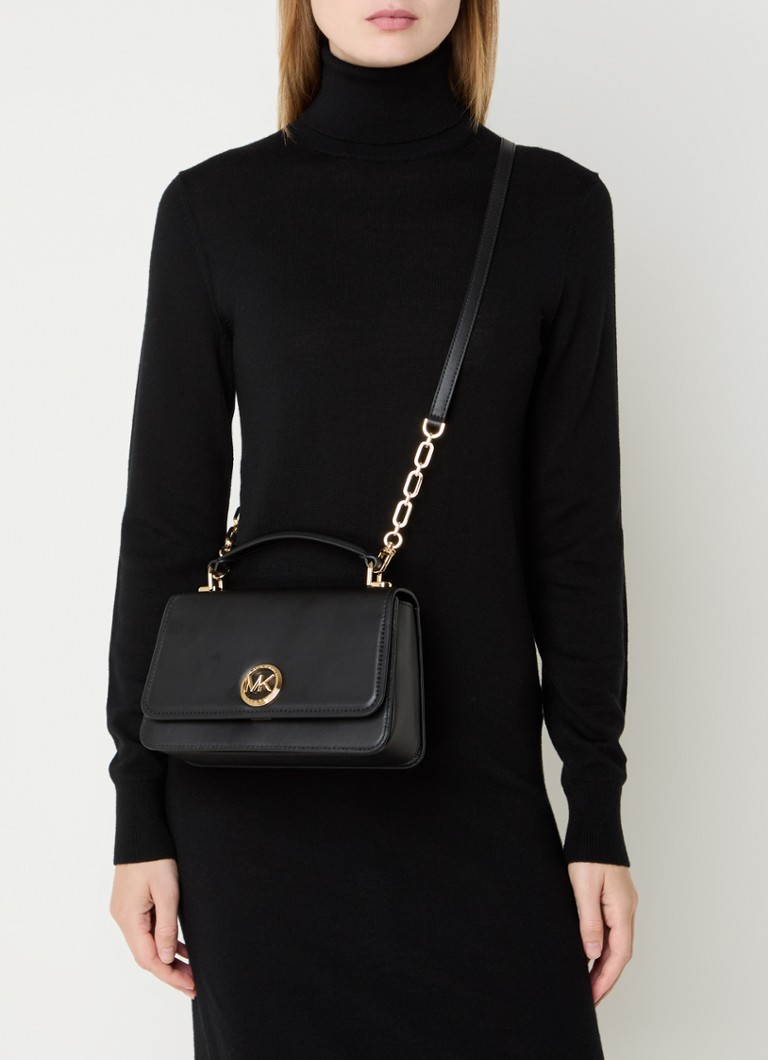 Geantă crossbody Michael Kors Delancey medie cu logo