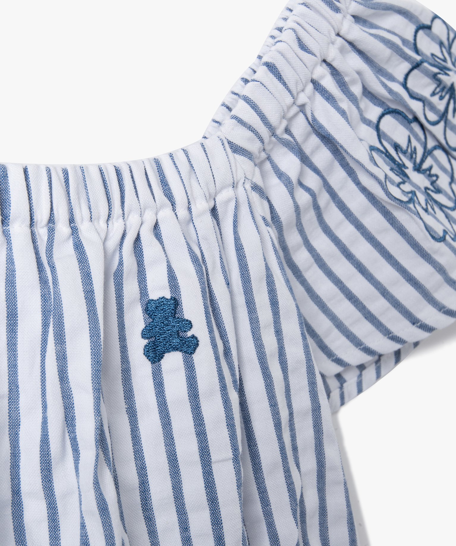 Robe fille à rayures avec volants - LuluCastagnette raye | GEMO