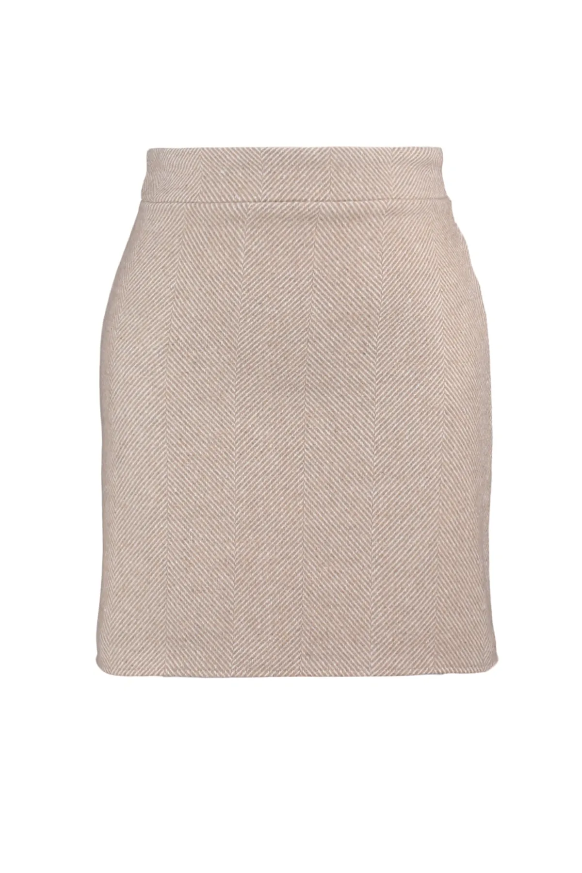 Trendyol Collection  Beiger Minirock in A-Linie - Gewebt, TWOAW23ET00051