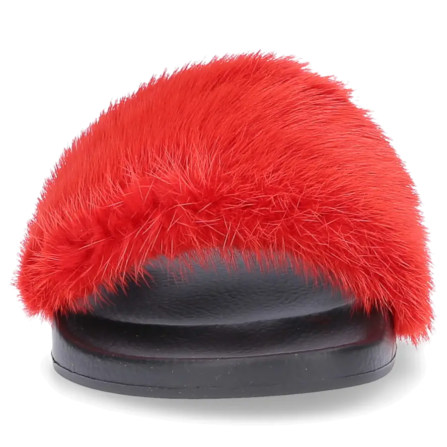 Givenchy - Pantoletten PARIS Kautschuk Nerz - rot