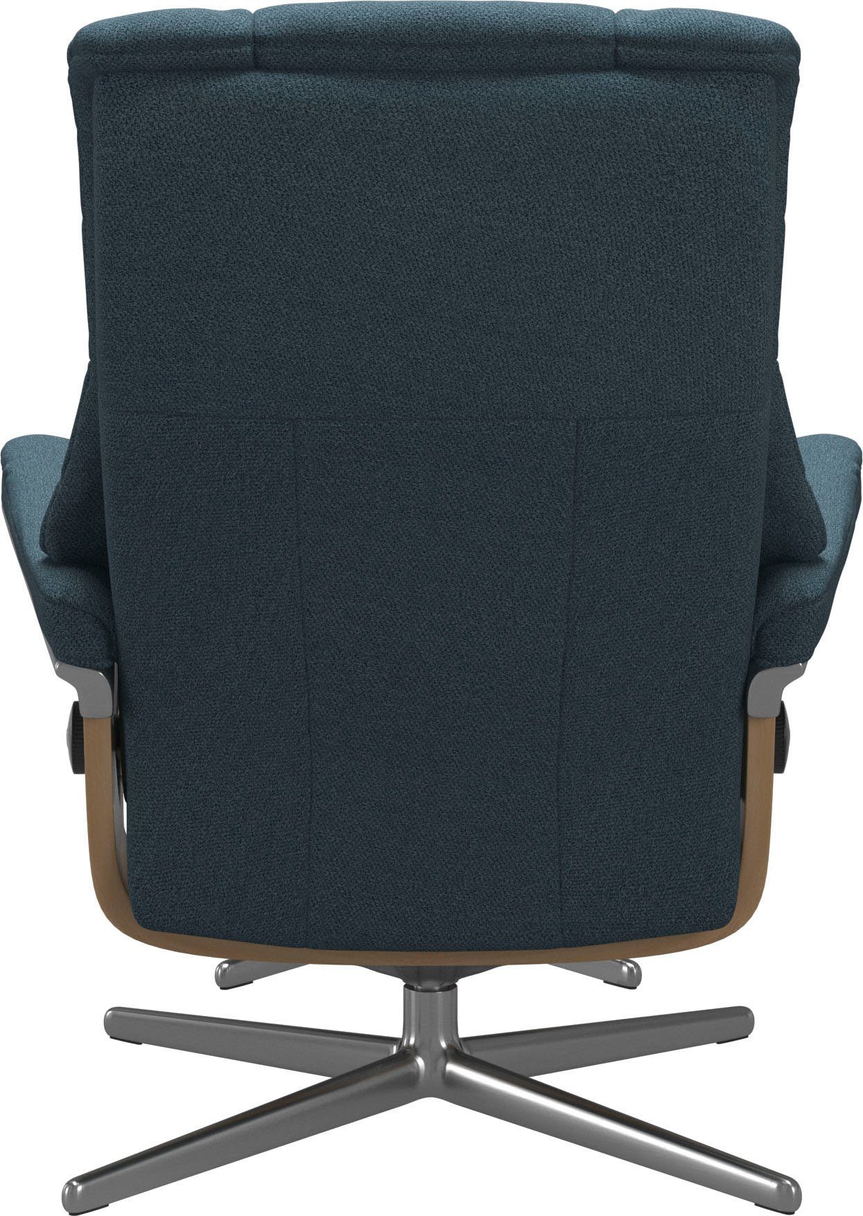 Stressless® Relaxsessel Mayfair (Set, Relaxsessel mit Hocker), mit Hocker, mit Cross Base, Größe S, M & L, Holzakzent Eiche