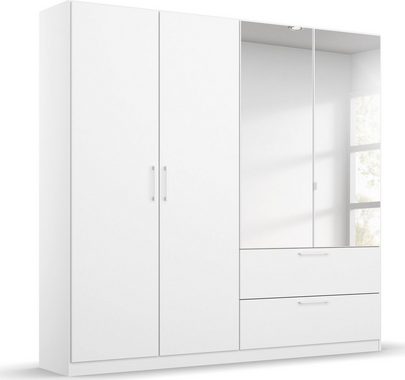 rauch Schlafzimmer-Set Challenger, Schrank mit Spiegel in 2 Breiten, Bett in 3 Breiten und 2 Nachttische