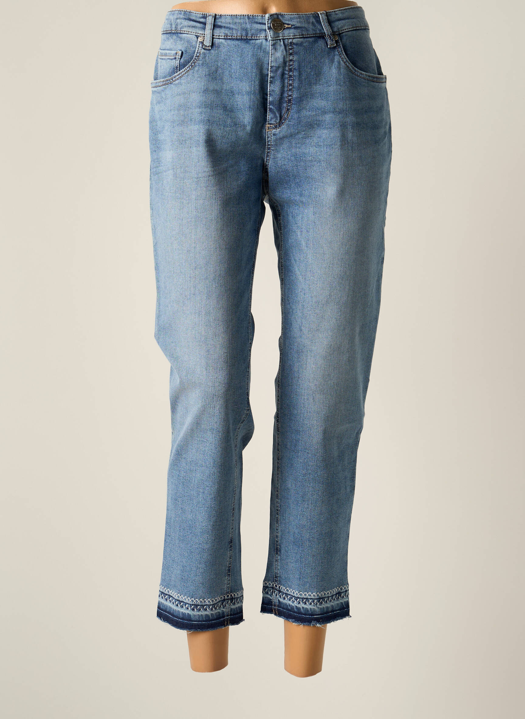Stark Jeans Coupe Droite Femme couleur bleu