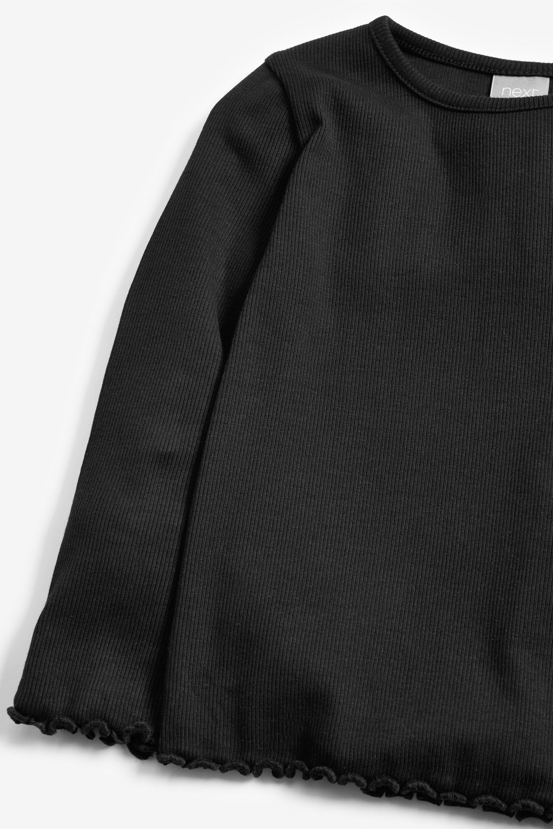 Next Langarmshirt Langärmeliges Feinripp-Shirt (1-tlg)
