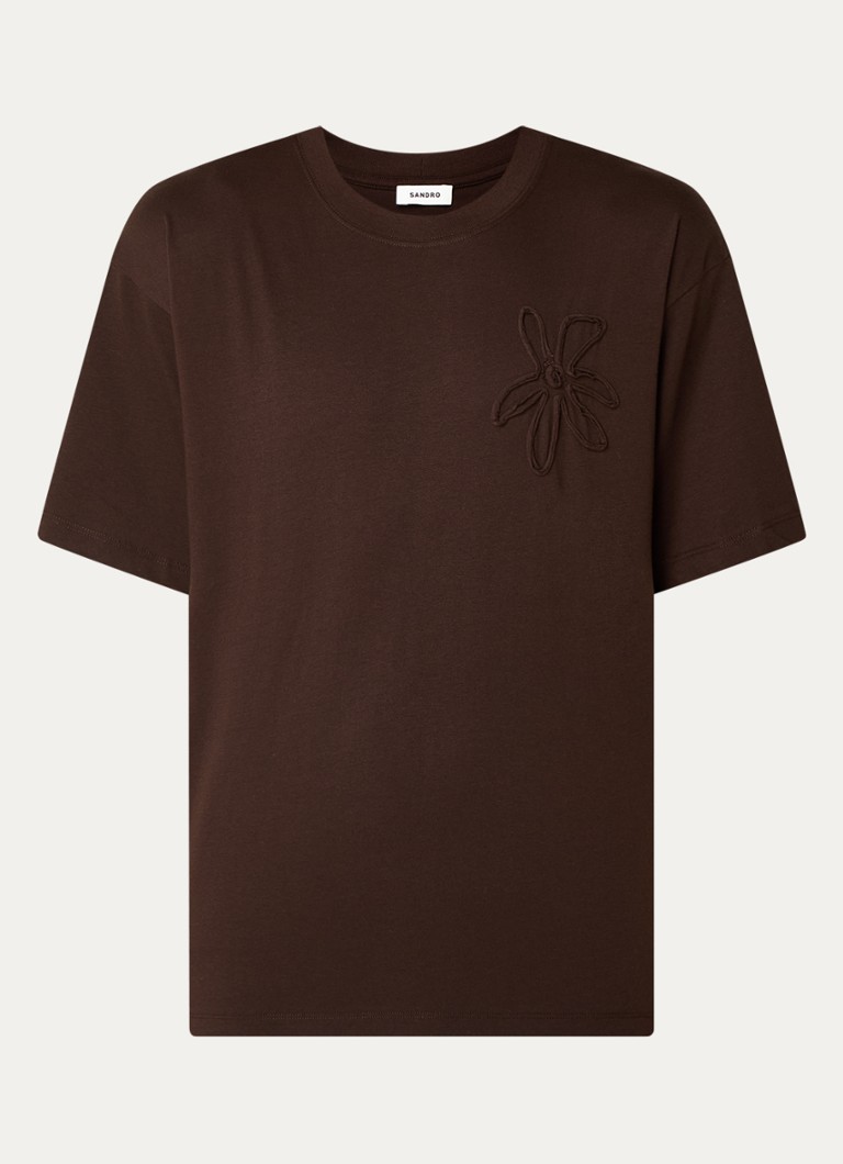T-shirt ricamata di Sandro
