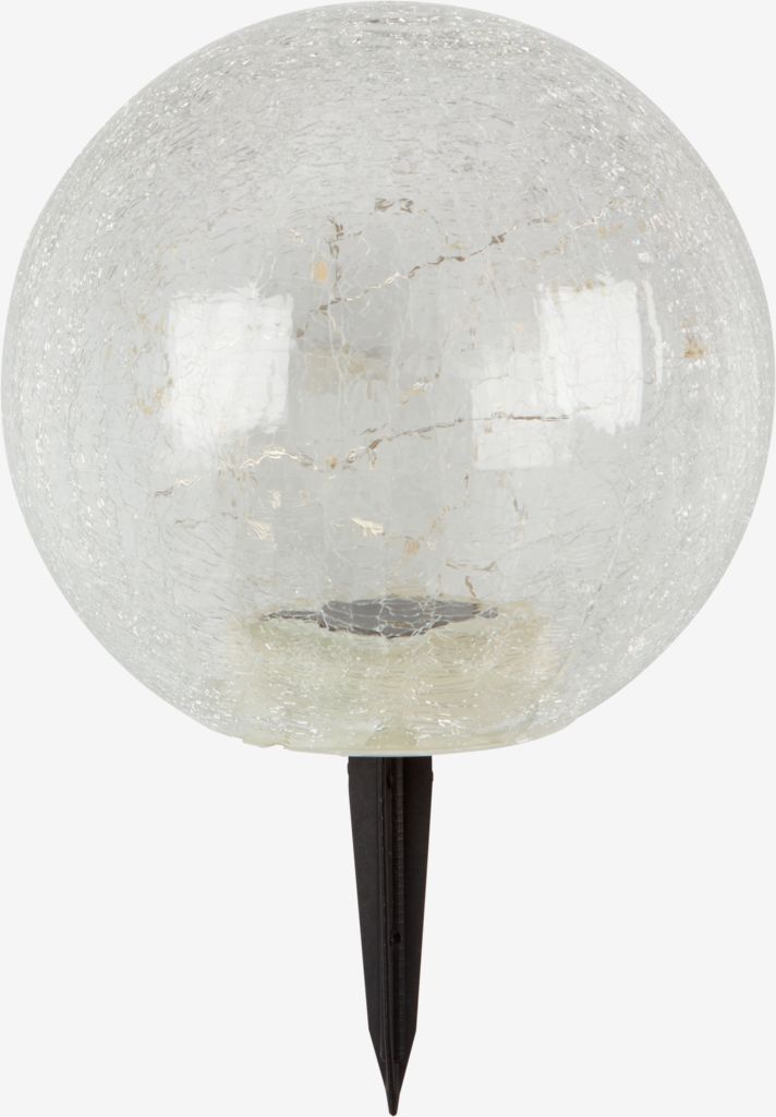 HAVVALE Solcellelampe HAVVALE Ø20xH29cm gjennomsiktig