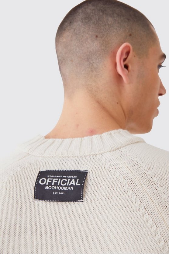 Oversize Raglan Strickpullover
