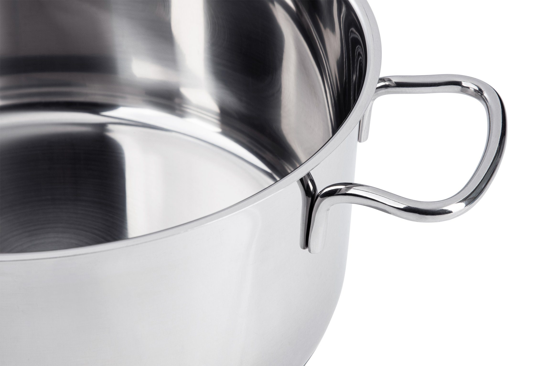 Kopf Topf-Set Merkur 6-tlg, Edelstahl (6-tlg), Induktion, mit Schüttrand, Literskala und Glasdeckel