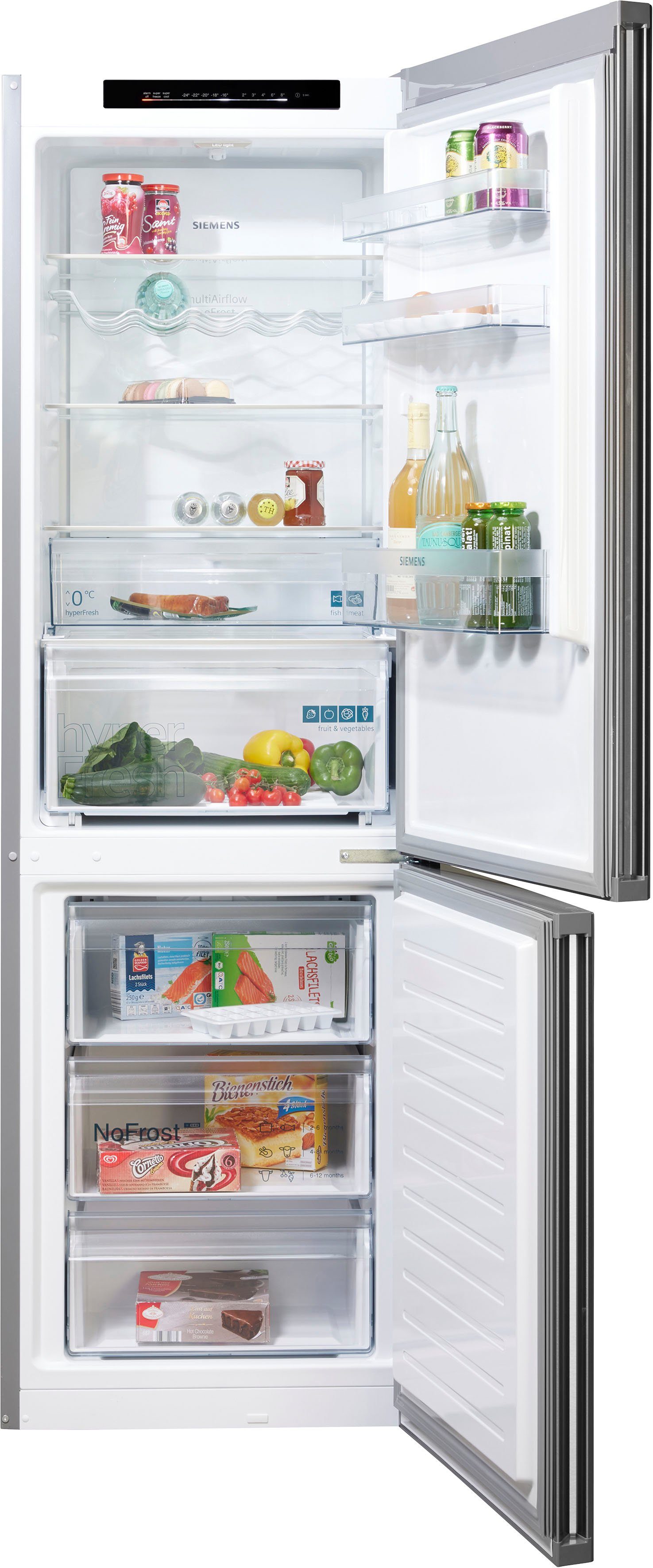 SIEMENS Kühl-/Gefrierkombination iQ300 KG36N2ICF, 186 cm hoch, 60 cm breit