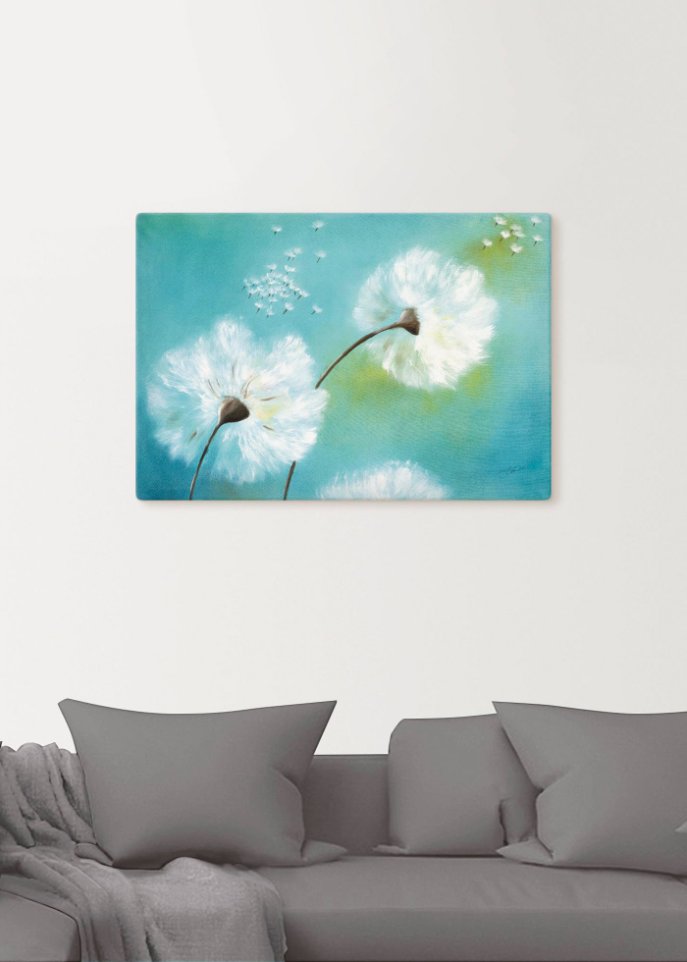 Leinwandbild mit Pusteblumen