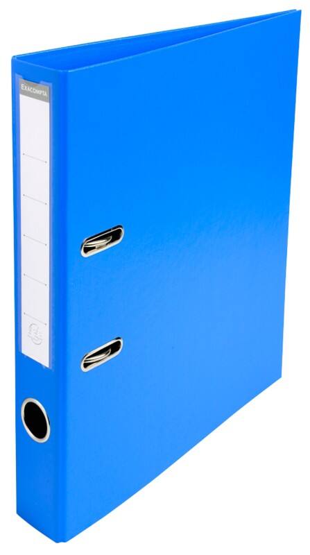 Exacompta Prem Touch Ordner DIN A4 50 mm Blau 2 Ringe 53542E Pappkarton, PP (Polypropylen) Hochformat 10 Stück