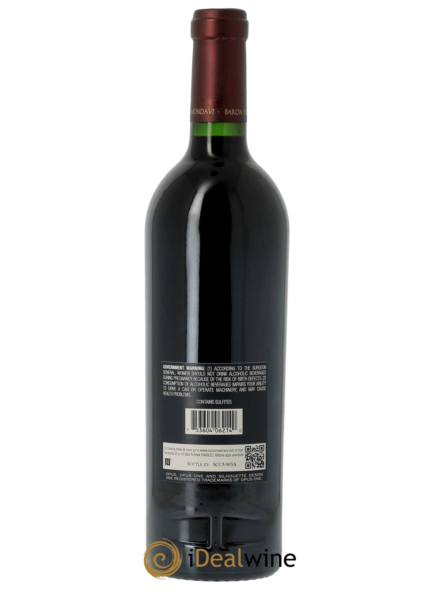 Napa Valley Opus One Robert Mondavi (CBO à partir de 6 BTS) 2014 - Lot de 1 Bouteille