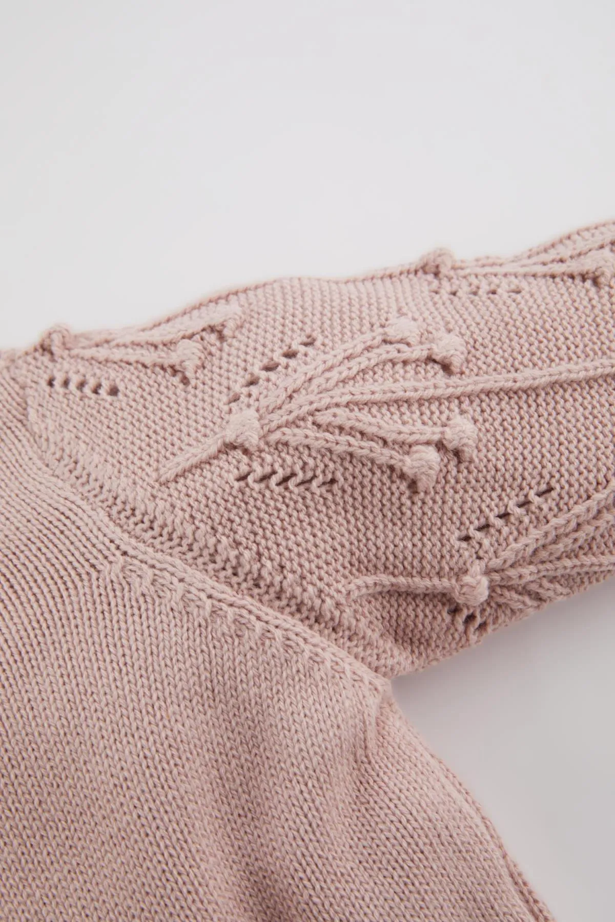 DeFacto  Baby-Strickjacke mit Rundhalsausschnitt für Mädchen
