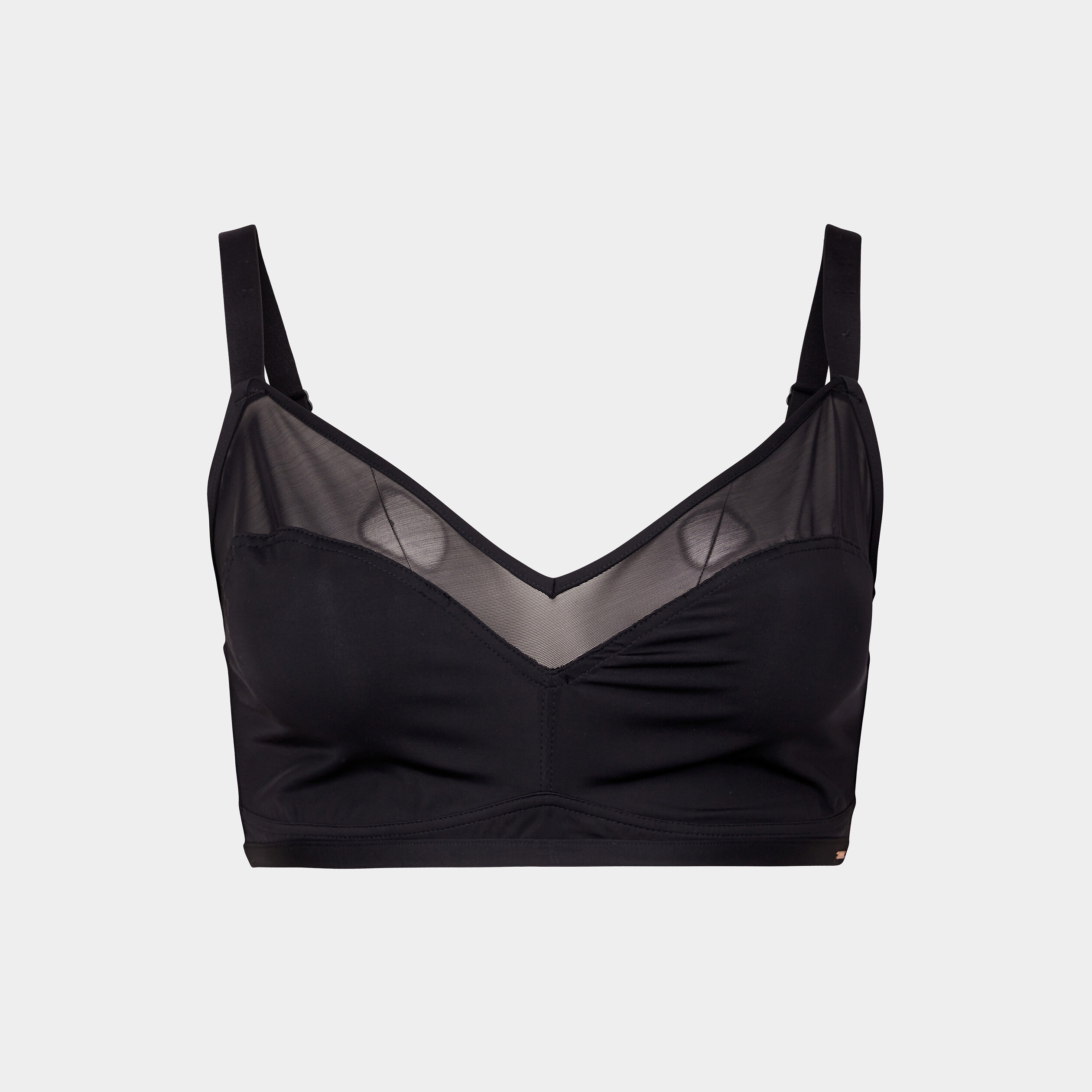 Soutien-gorge triangle microfibre Izold noir femme grande taille | La Halle