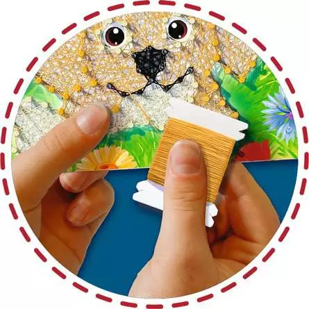String Art Hunde - Bastelset für Kinder ab 6 Jahren