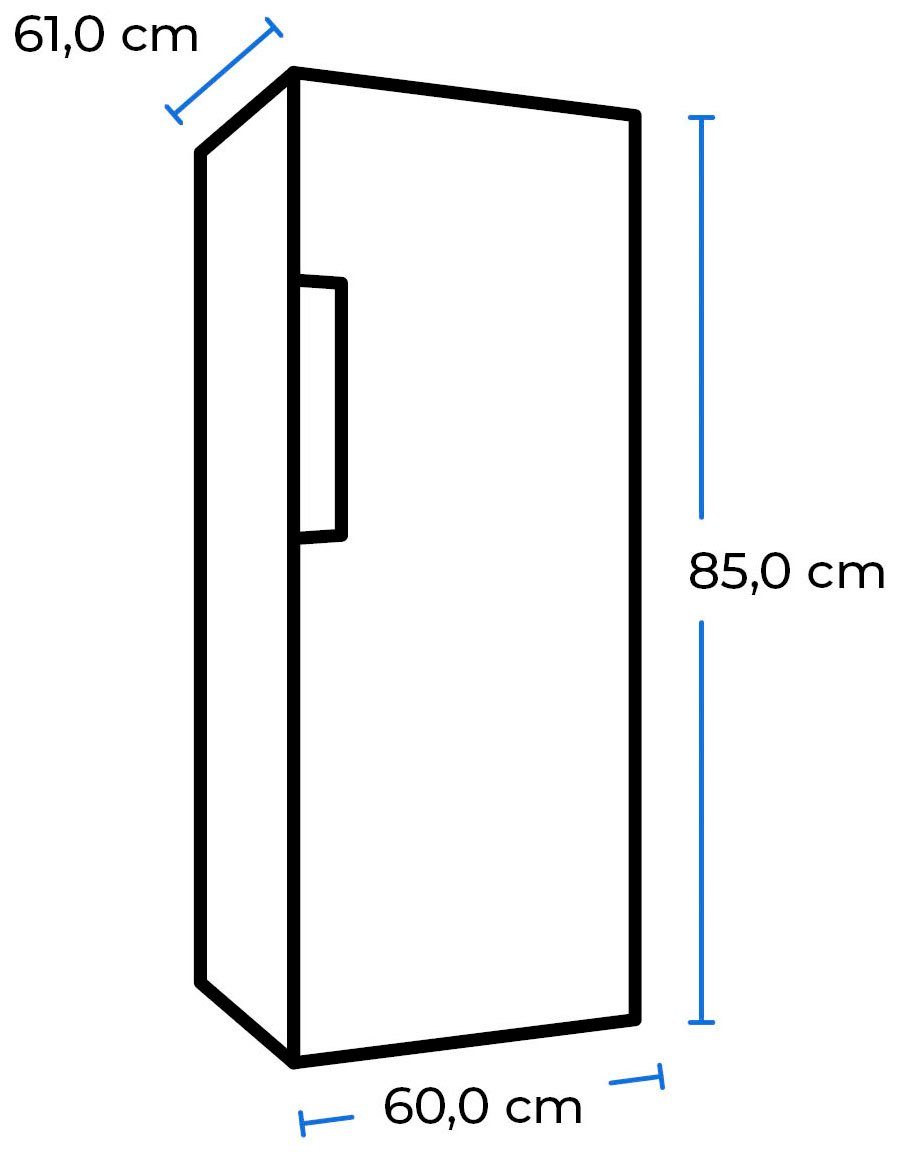 exquisit Gefrierschrank GS18-H-170E weiss, 85,0 cm hoch, 60,0 cm breit