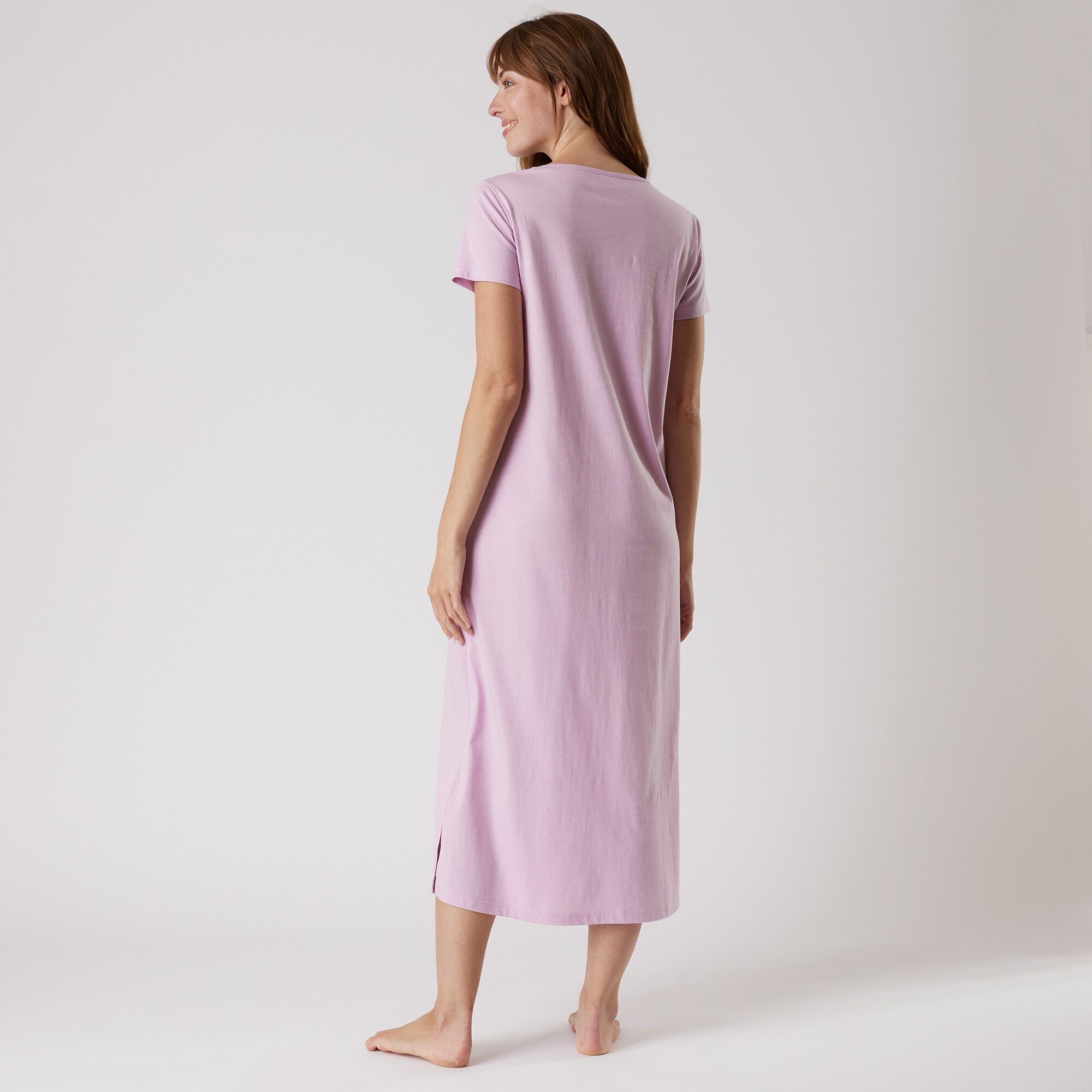 Chemise de nuit longue manches courtes – imprimé 