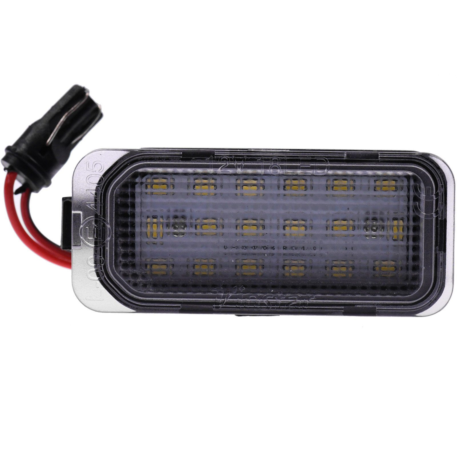 Vinstar KFZ-Ersatzleuchte LED Kennzeichenbeleuchtung E-geprüft für FORD, kompatibel mit: FORD FOCUS DA3 DYB FIESTA JA8 KUGA S-MAX