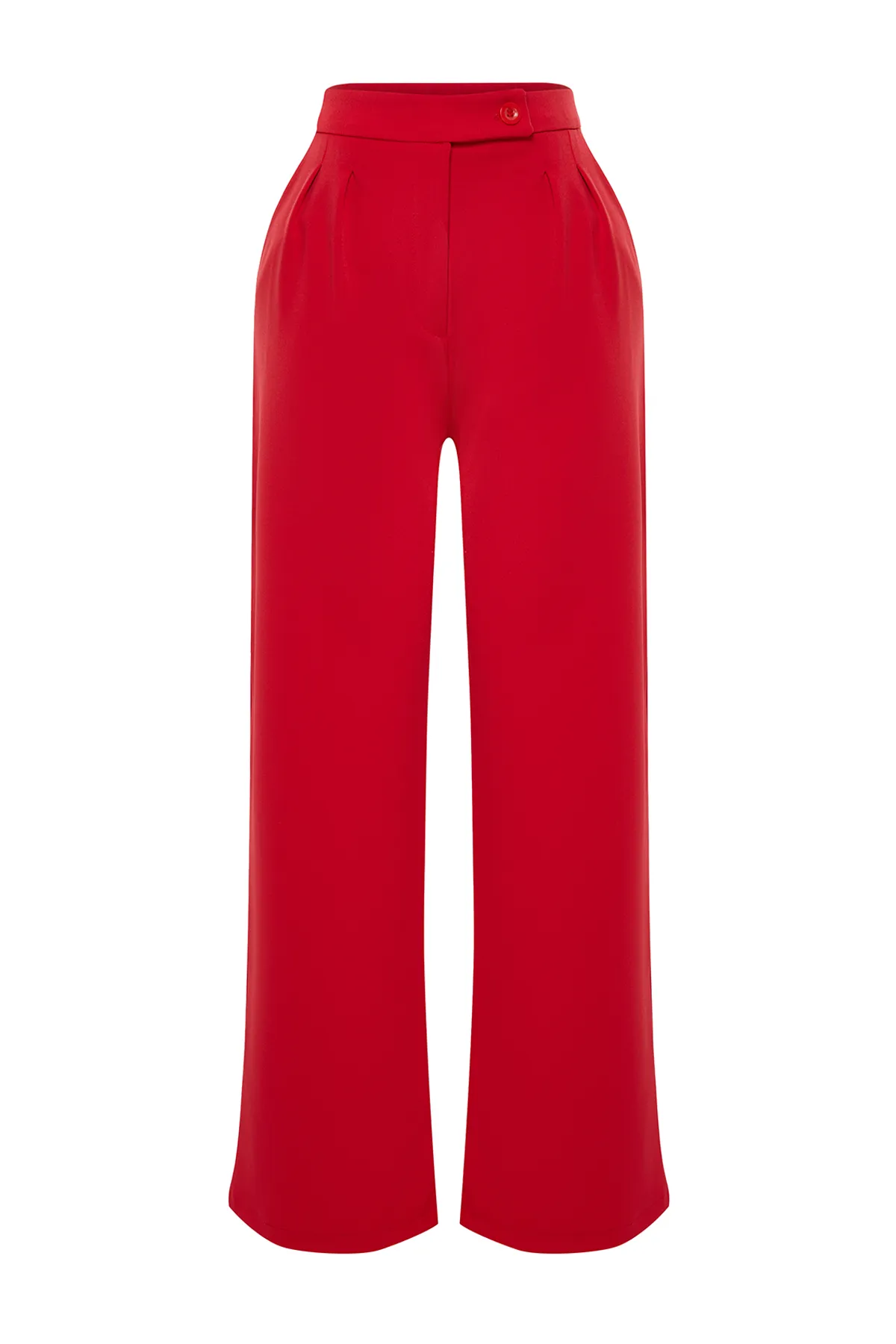 Trendyol Collection  Rote Hose mit weitem Bein/gewebter Hose mit weitem Bein TWOAW22PL0066