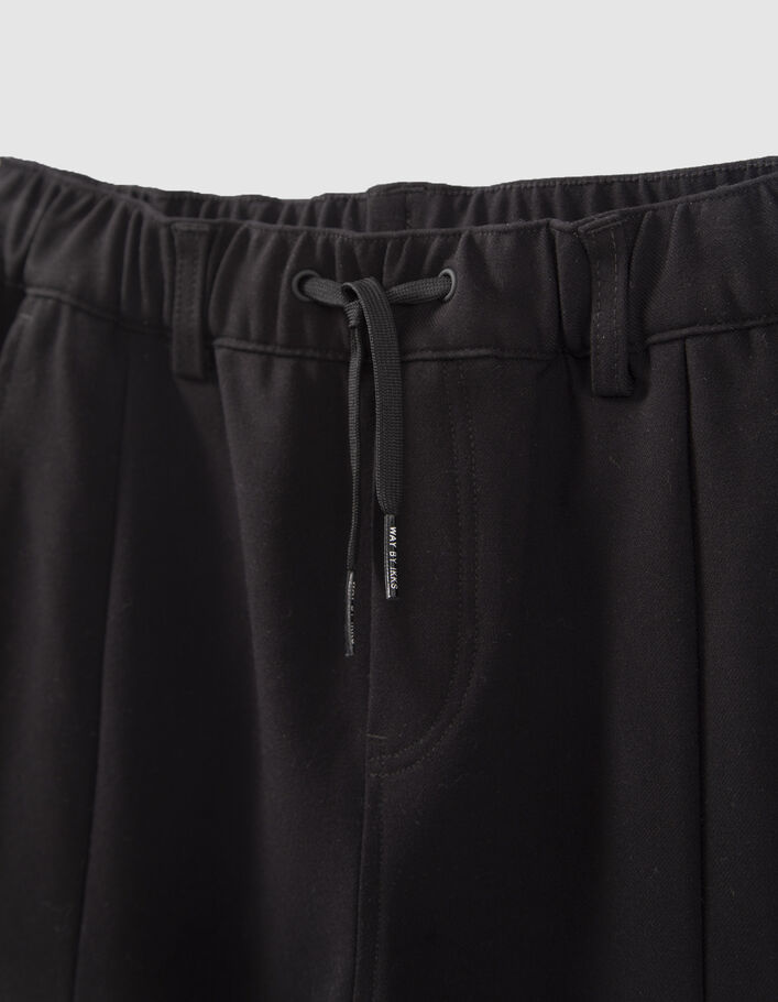 Pantalon BATTLE noir esprit jogging garçon