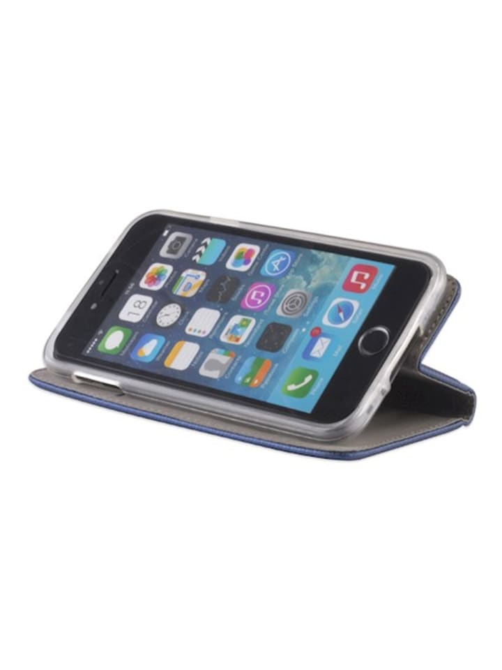 COFI 1453 Smart Magnet Case Handyhülle  Kartenfach und Magnetverschluss in Dunkelblau günstig kaufen S