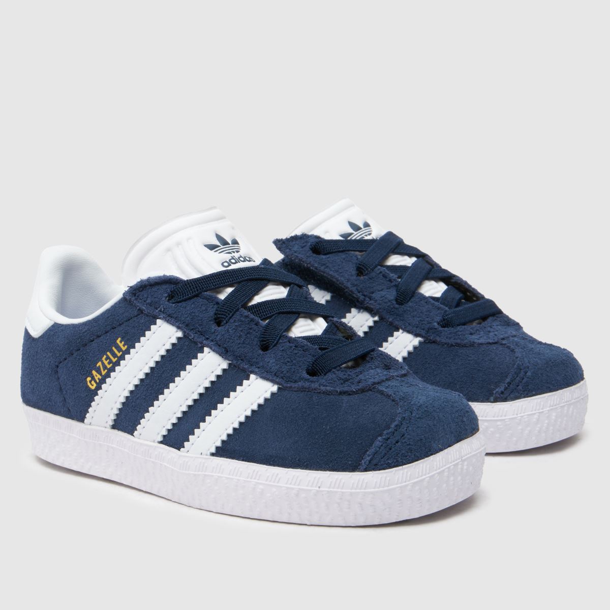 adidas sötétkék és fehér Gazelle kisgyermek cipők