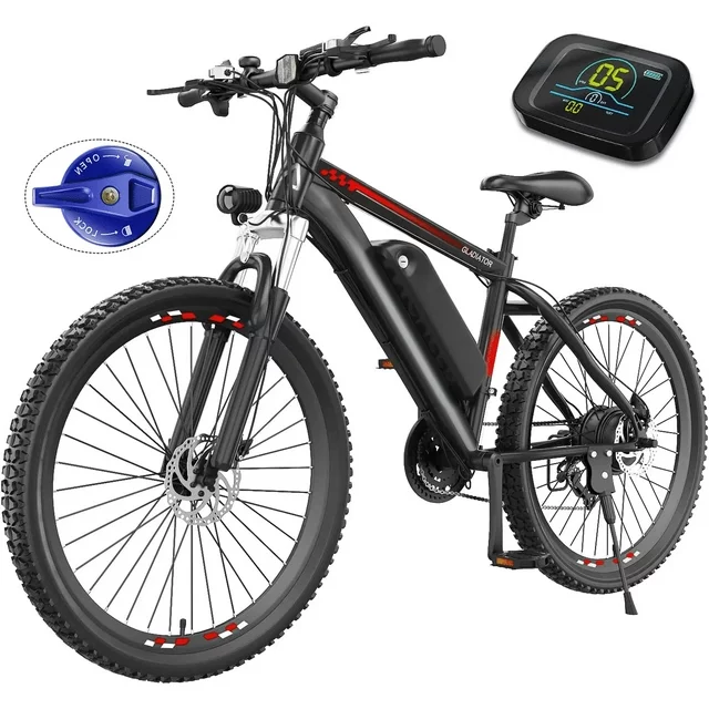 Funcid Electric Bike, Electric Bike for Adults 27.5 EBike 500W Adult Electric Bicycle, 19.8MPH Electric Mountain Bike, 48V 10.4Ah Battery