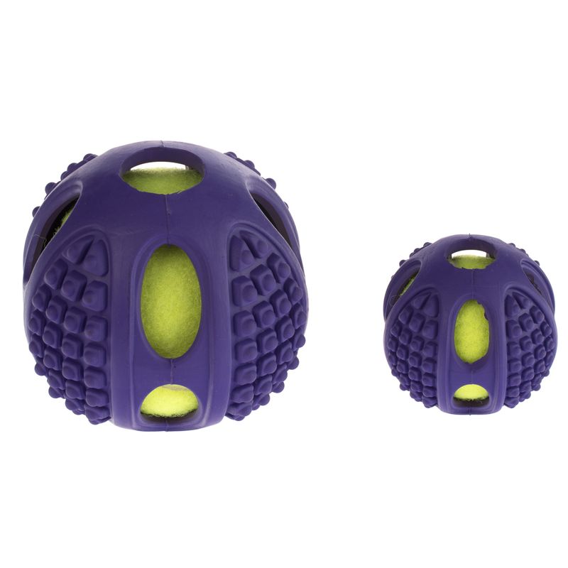 Hundespielzeug Gummi-Tennis-Ball 2in1 zu TOP-Preisen | bitiba %
