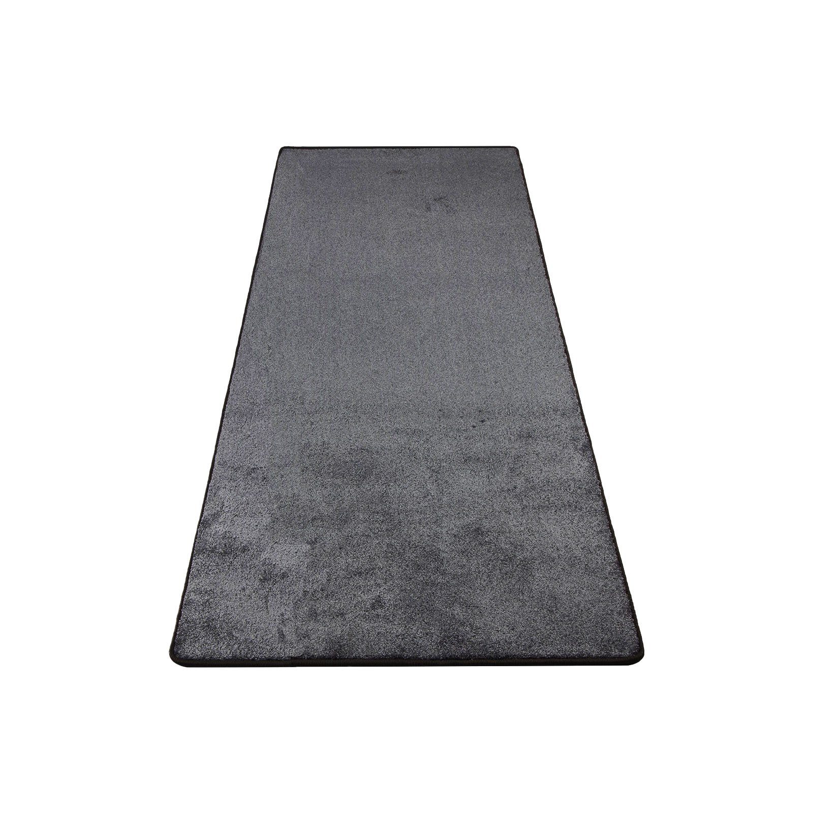 Hochflor-Bettumrandung Sundae Anthrazit 77, 3 Größen, Teppichläufer, Läufer-Set Floordirekt, Höhe 13.5 mm, (3-tlg), Velours