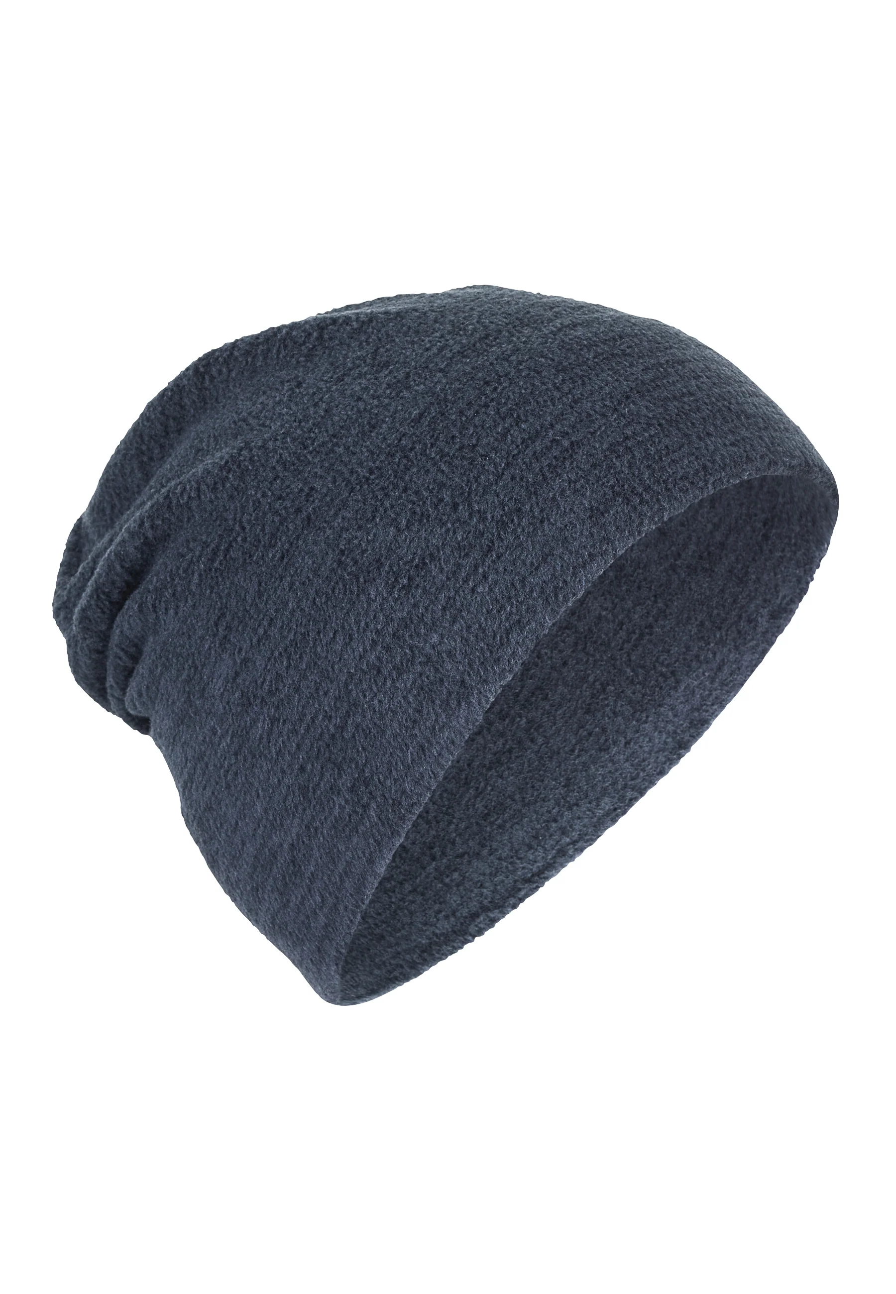 Slouch-Beanie aus Microfleece melange (recycelt)