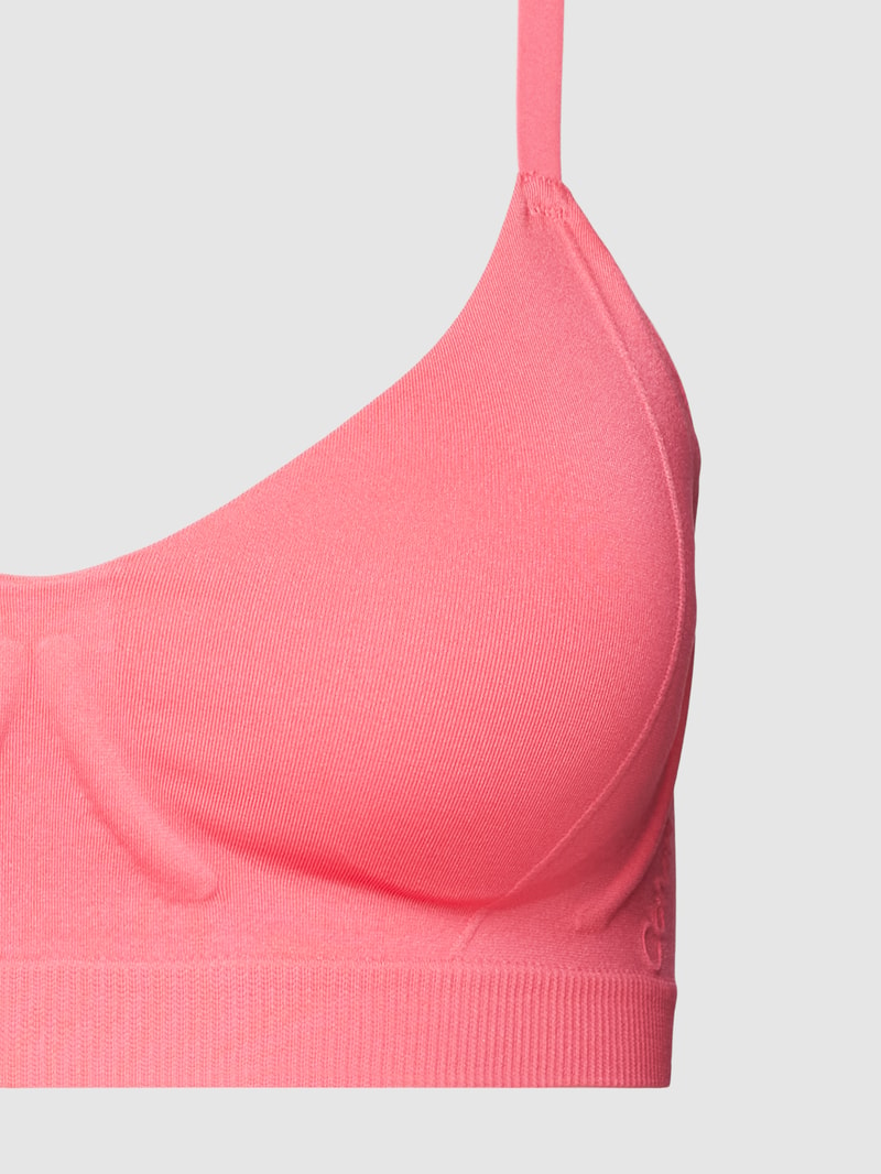 Bralette mit Label-Detail in pink