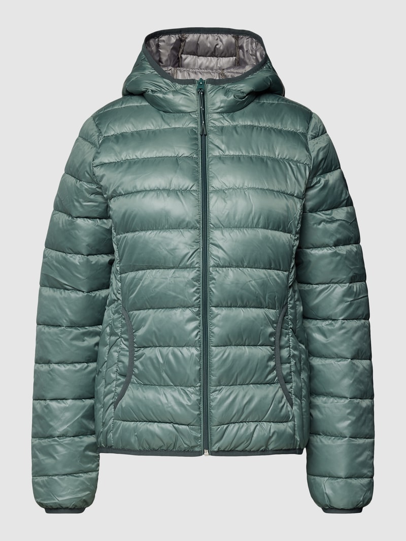 Steppjacke mit Eingrifftaschen in schilf