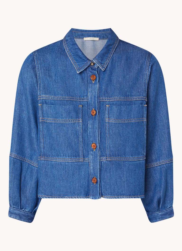 Sessùn Leone denim blouse with patch pockets