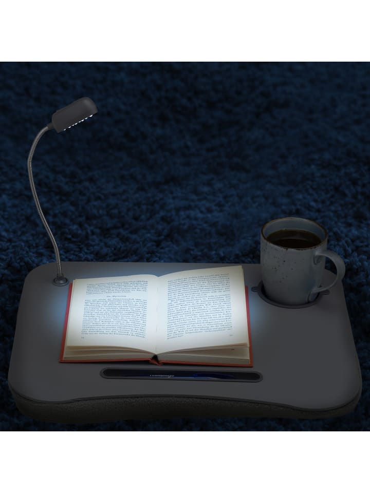 relaxdays Laptopkissen in Grau - (B)44 x (H)5 x (T)34 cm günstig kaufen onesize