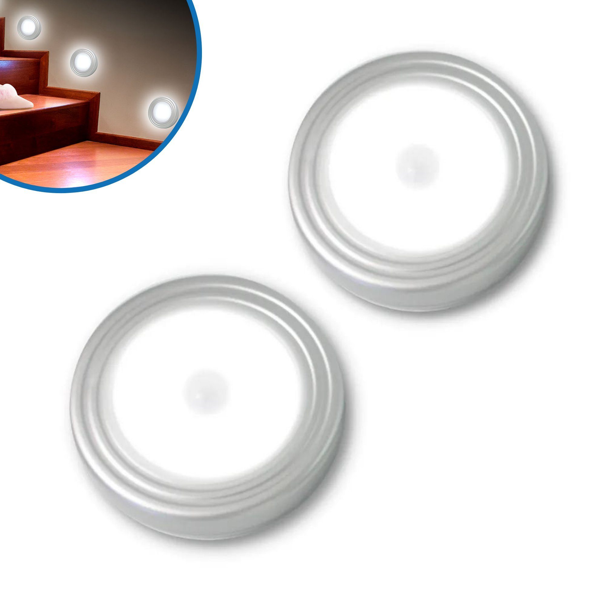 Starlyf LED Nachtlicht Light & Movement Sensor Lights, Bewegungsmelder, LED fest integriert, Warmweiß, Nachtlicht mit Bewegungsmelder, automatische Abschaltung