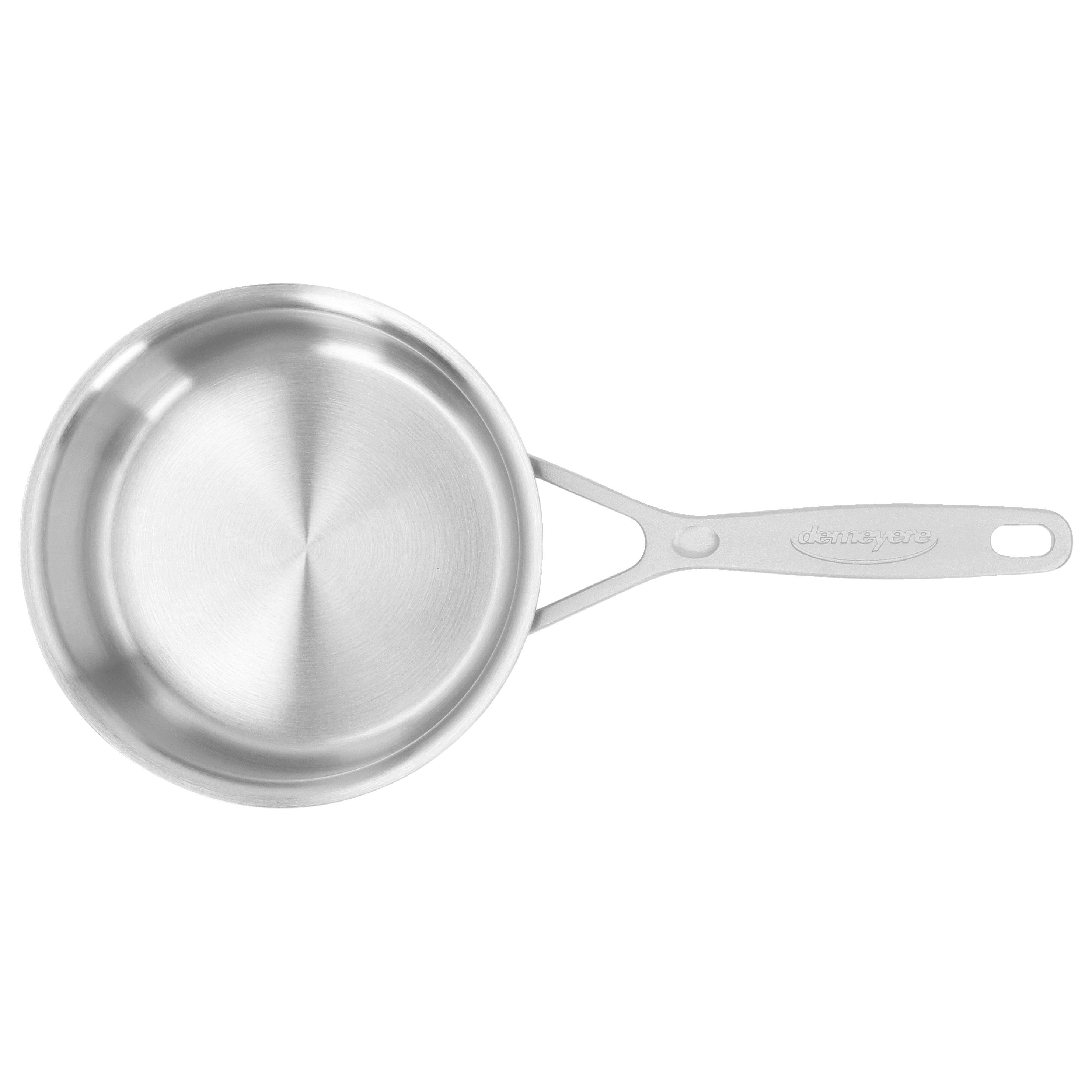 Stieltopf mit Deckel 16 cm, 18/10 Edelstahl, Silber