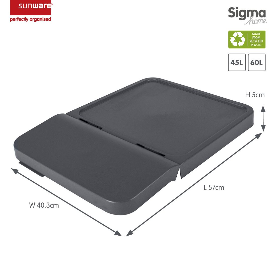 Sunware Sigma home Deckel für 45 und 60 Liter Sortiereinheit