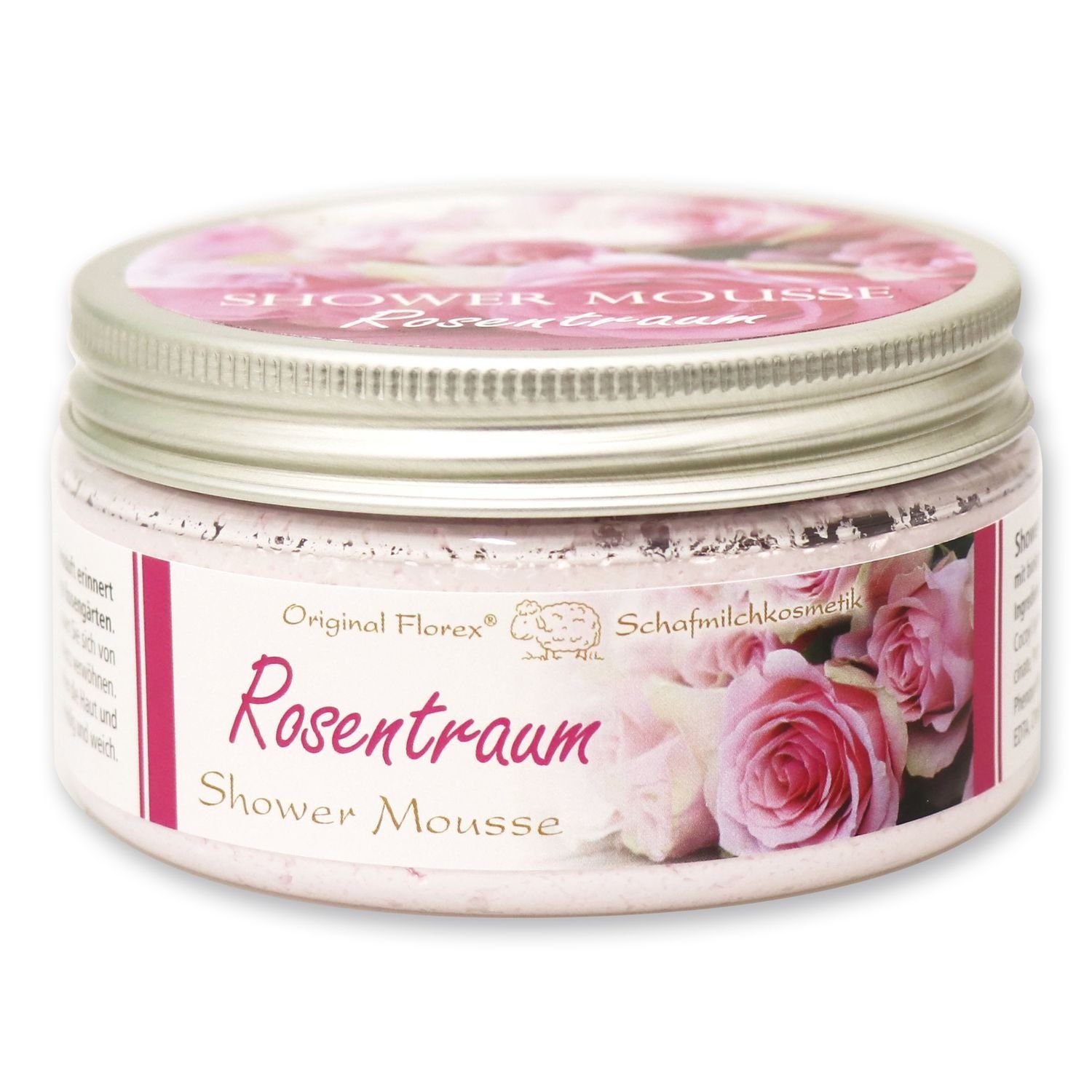 Gerlinde Hofer _ Florex GmbH Duschmousse B1621RT-MC Rosentraum, 1-tlg., Shower Mousse mit Bio Schafmilch 200 ml