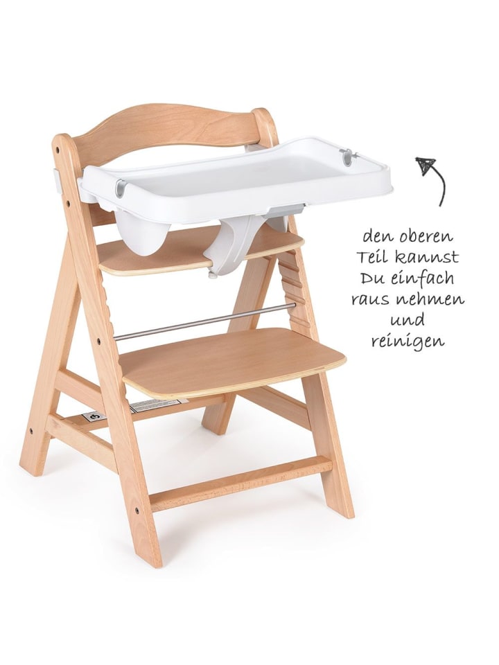 Hauck Alpha Tray - 2-teiliges Essbrett & Tisch für Alpha in weiss günstig kaufen onesize