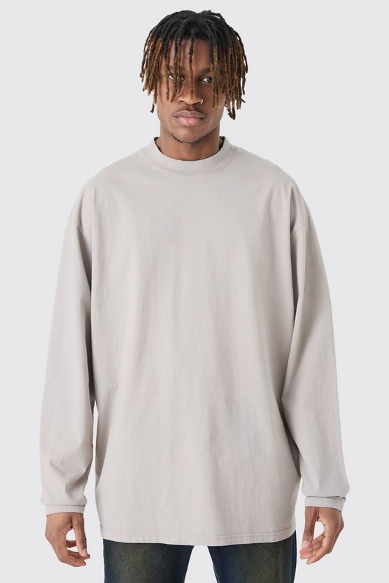 Tall langärmliges Oversize T-Shirt