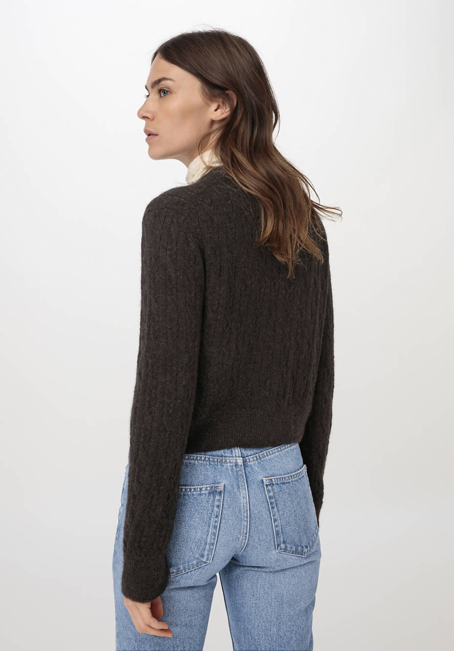 Strickjacke aus reinem Baby-Alpaka