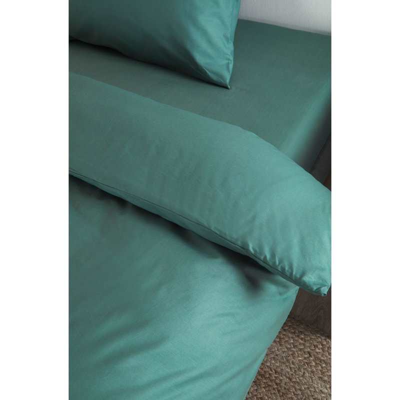 Housse de couette unie en Coton Bio pour lit 1 personne