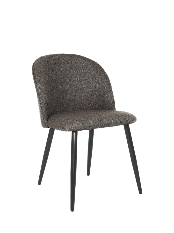 byLiving 2-er-Set: Esszimmerstuhl NAYLA in Dunkelgrau günstig kaufen onesize