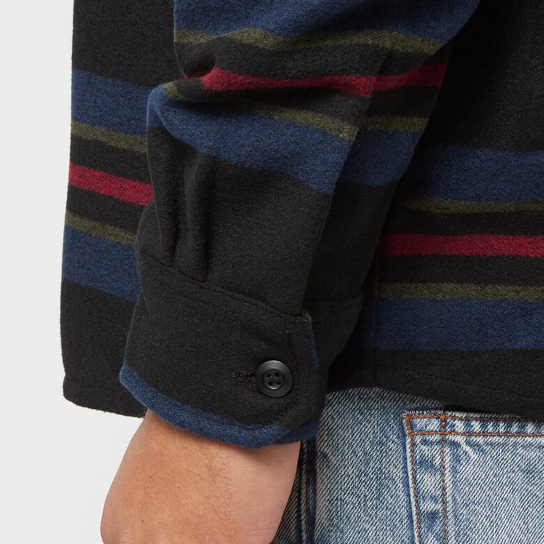 Carhartt WIP Oregon Shirt Jac starco stripe/black
