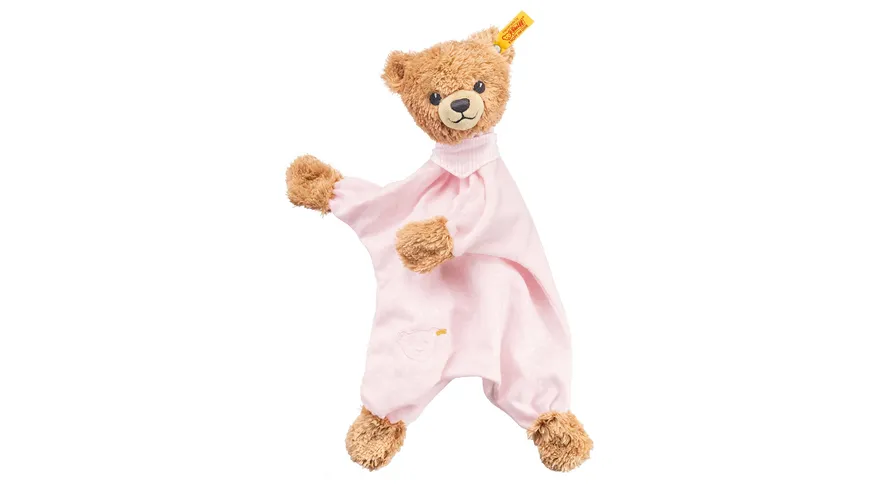 Steiff - Schlaf-gut-Bär Schmusetuch, rosa, 30cm