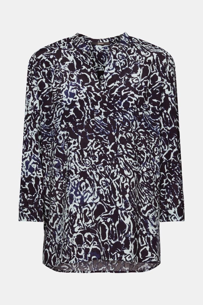 Blusen-Shirt mit Allover-Print