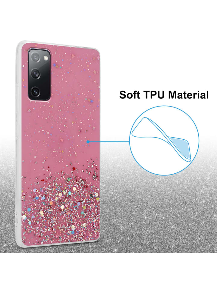 cadorabo Hülle für Samsung Galaxy S20 FE Glitter in Rosa mit Glitter günstig kaufen onesize