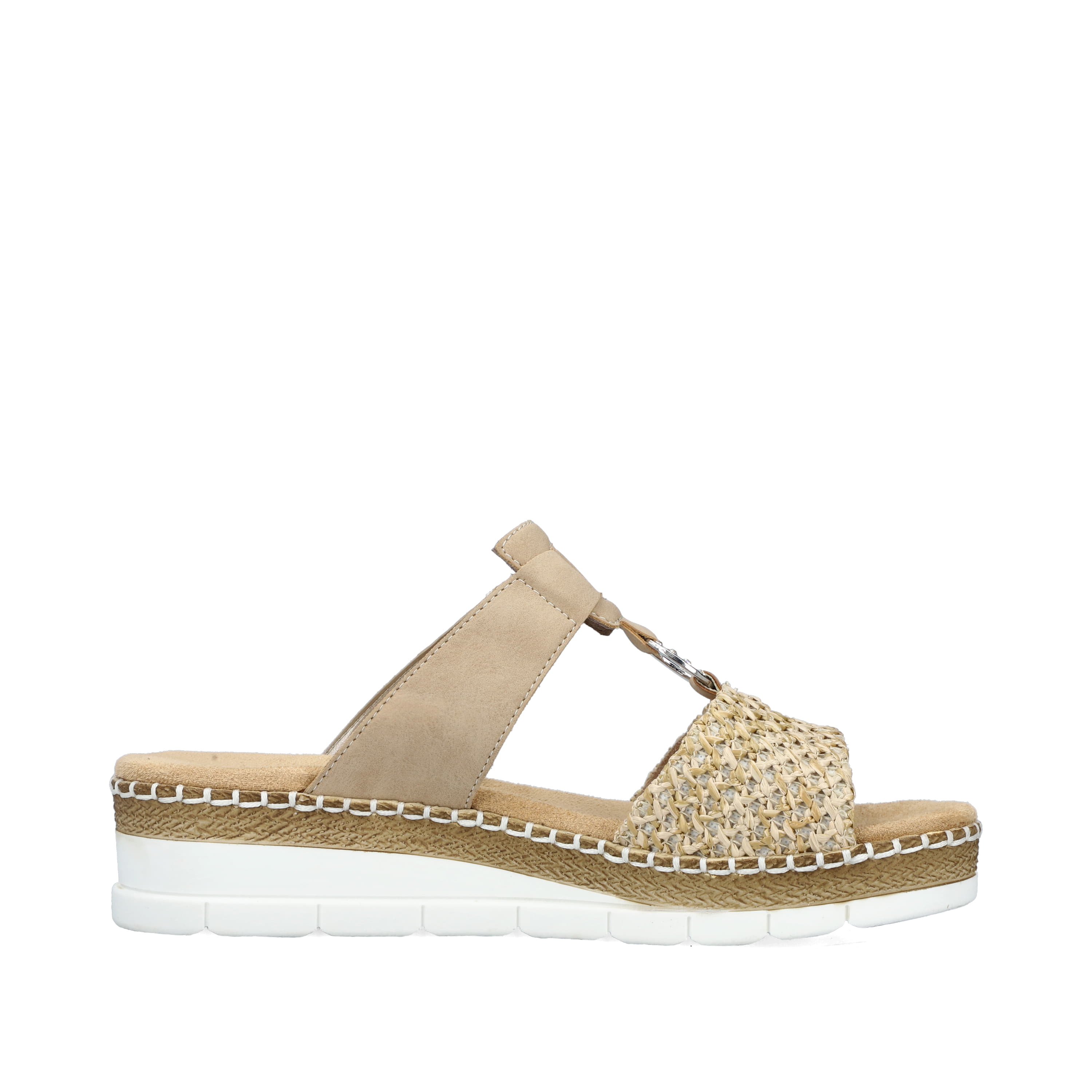 Rieker Damen Pantoletten sandbeige